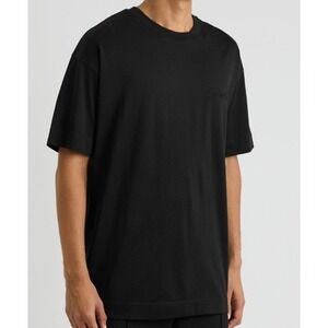 GIVENCHY T-Shirt 100%‎ Cotton Embossed Signature Black Men Size Small Casual